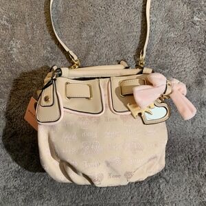 Juicy Couture Fan Club Crossbody Bag Sandstone Powder Blush Pink Y2K 11JCDXGMX